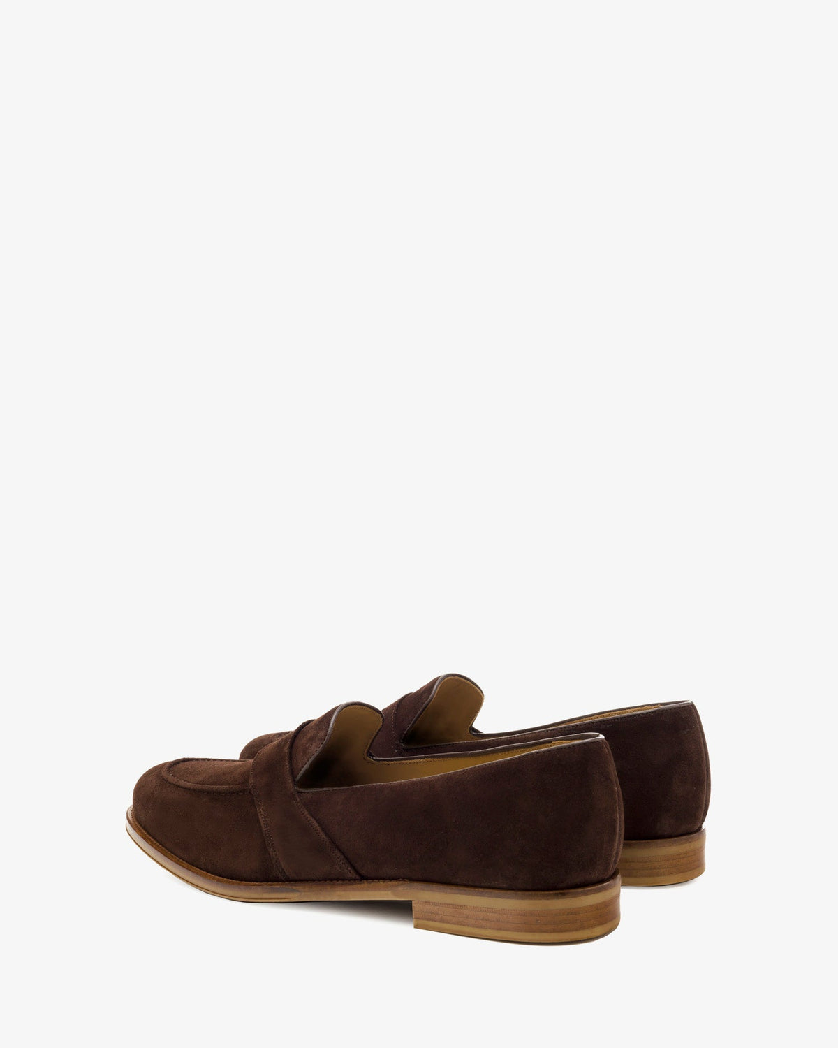 Brown suede moccasin