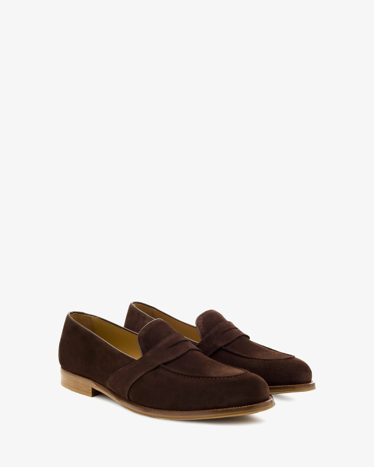 Brown suede moccasin