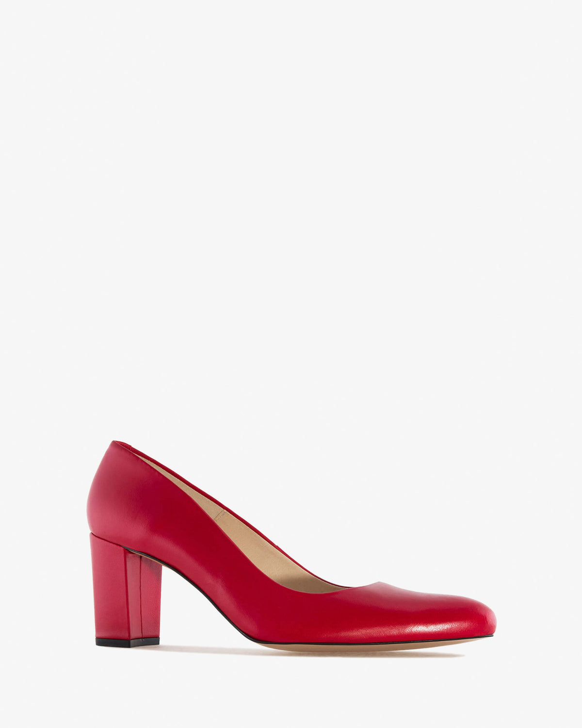 Court Shoes in Red Leather