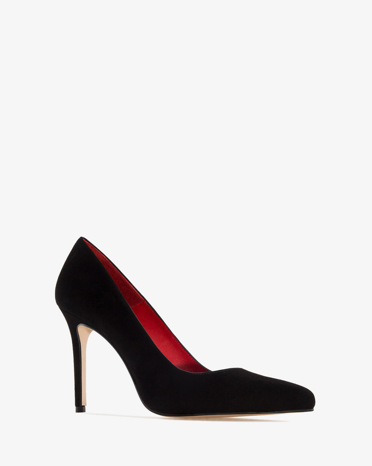 Zapato tacón de ante negro
