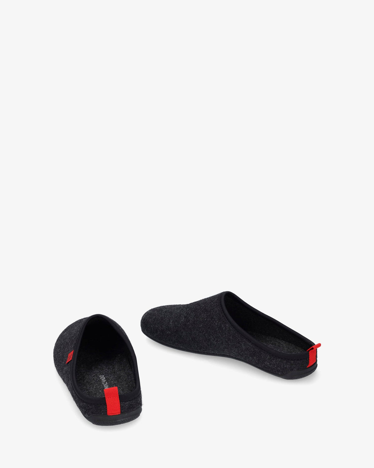 Unisex Black Felt Slippers