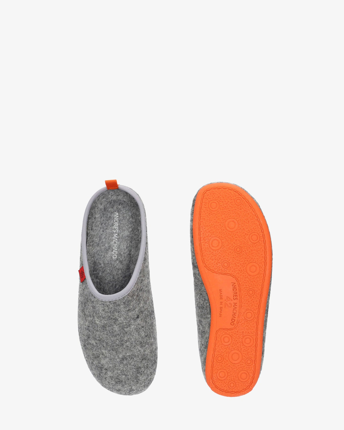 Unisex sneakers in gray felt fabric