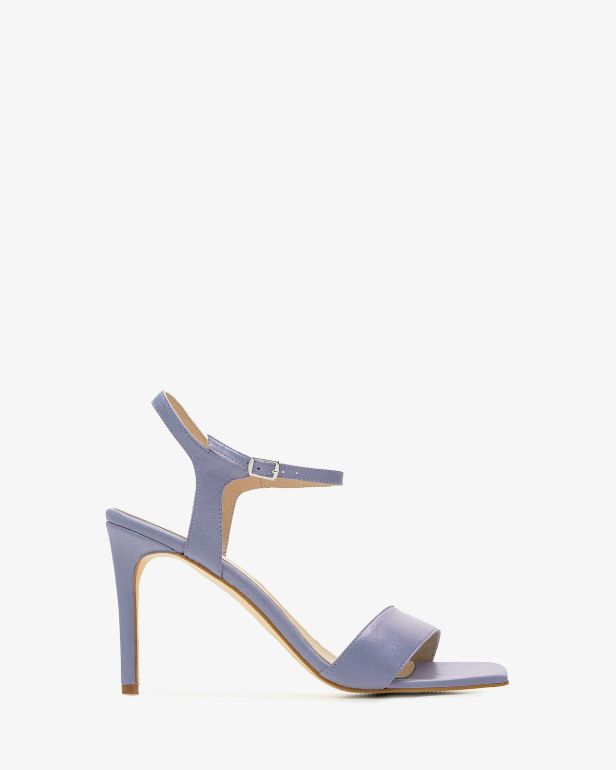 Sandalias de piel lila