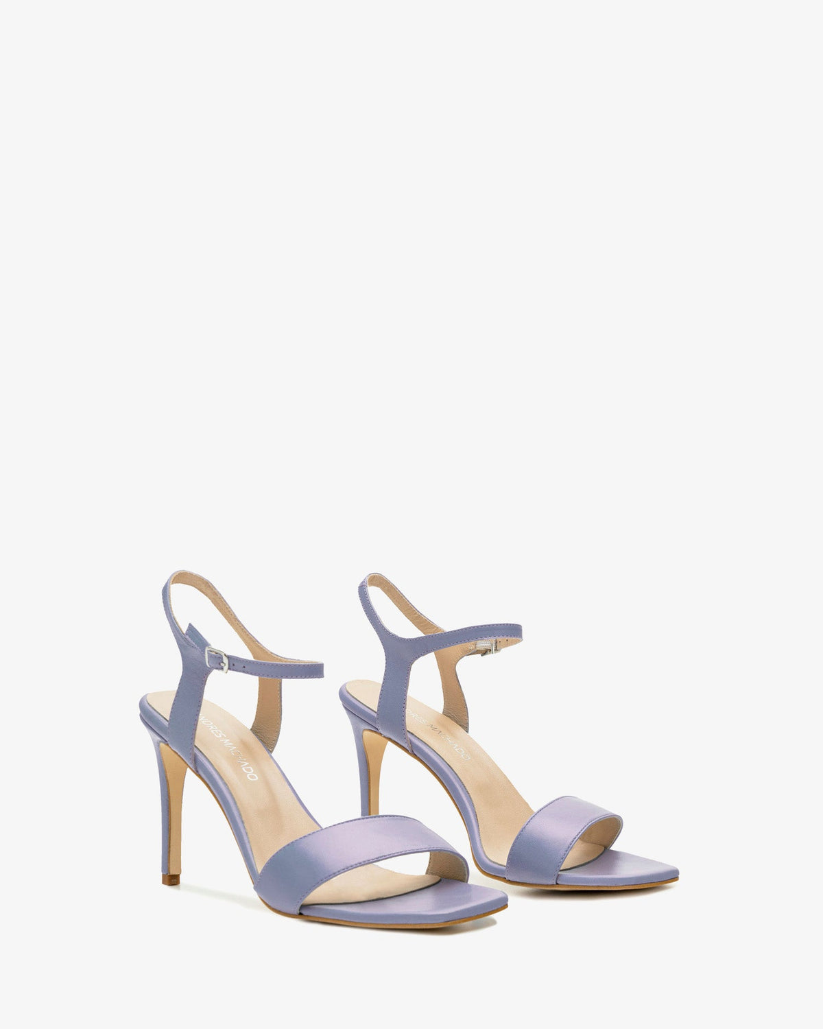Sandalias de piel lila