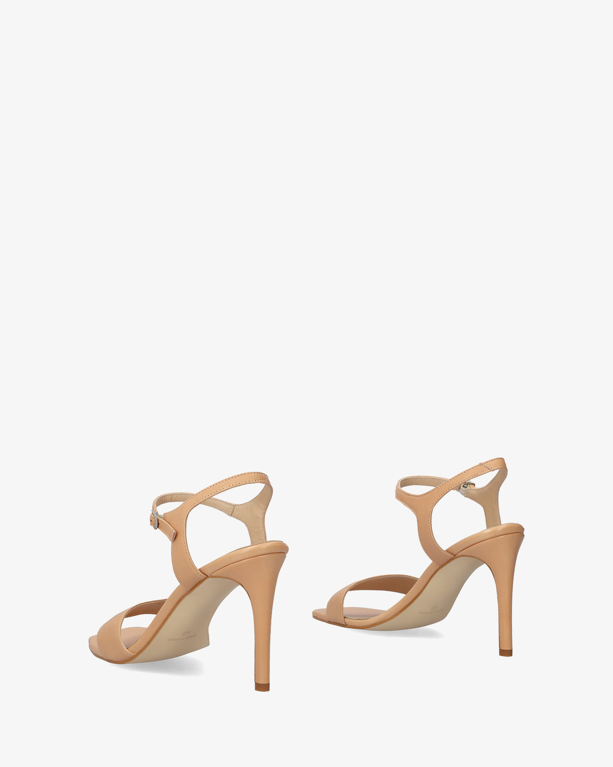 Sandalias de piel nude
