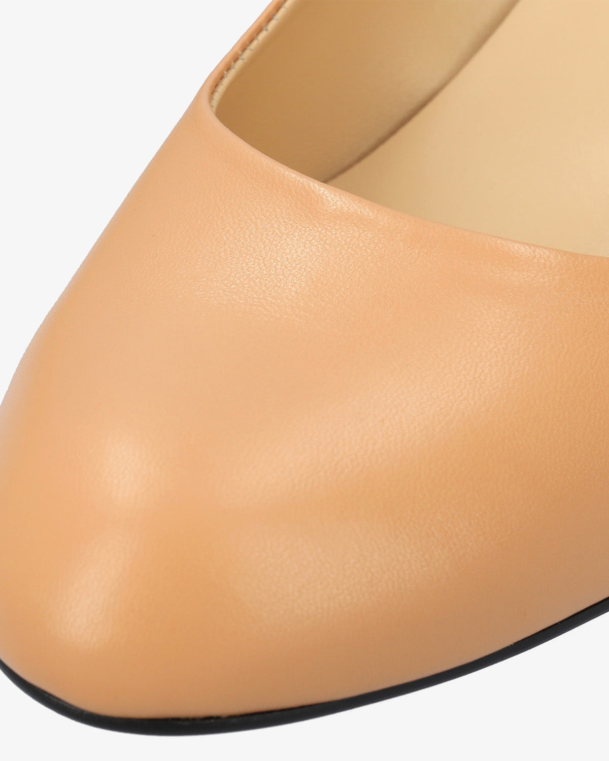 Beige leather living room