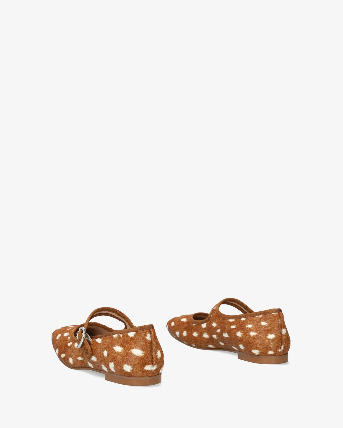 Bailarina plana en piel estampado bambi