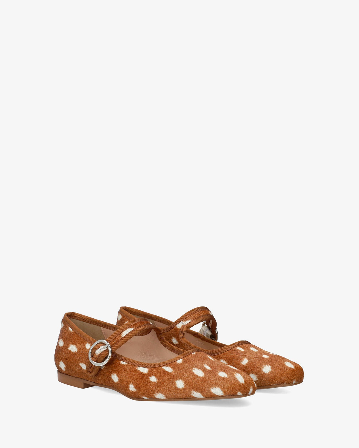 Bailarina plana en piel estampado bambi