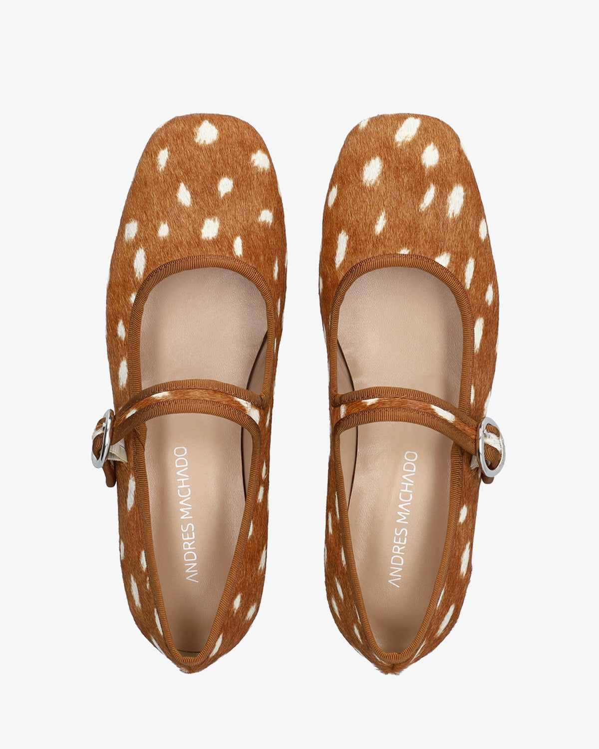Bailarina plana en piel estampado bambi