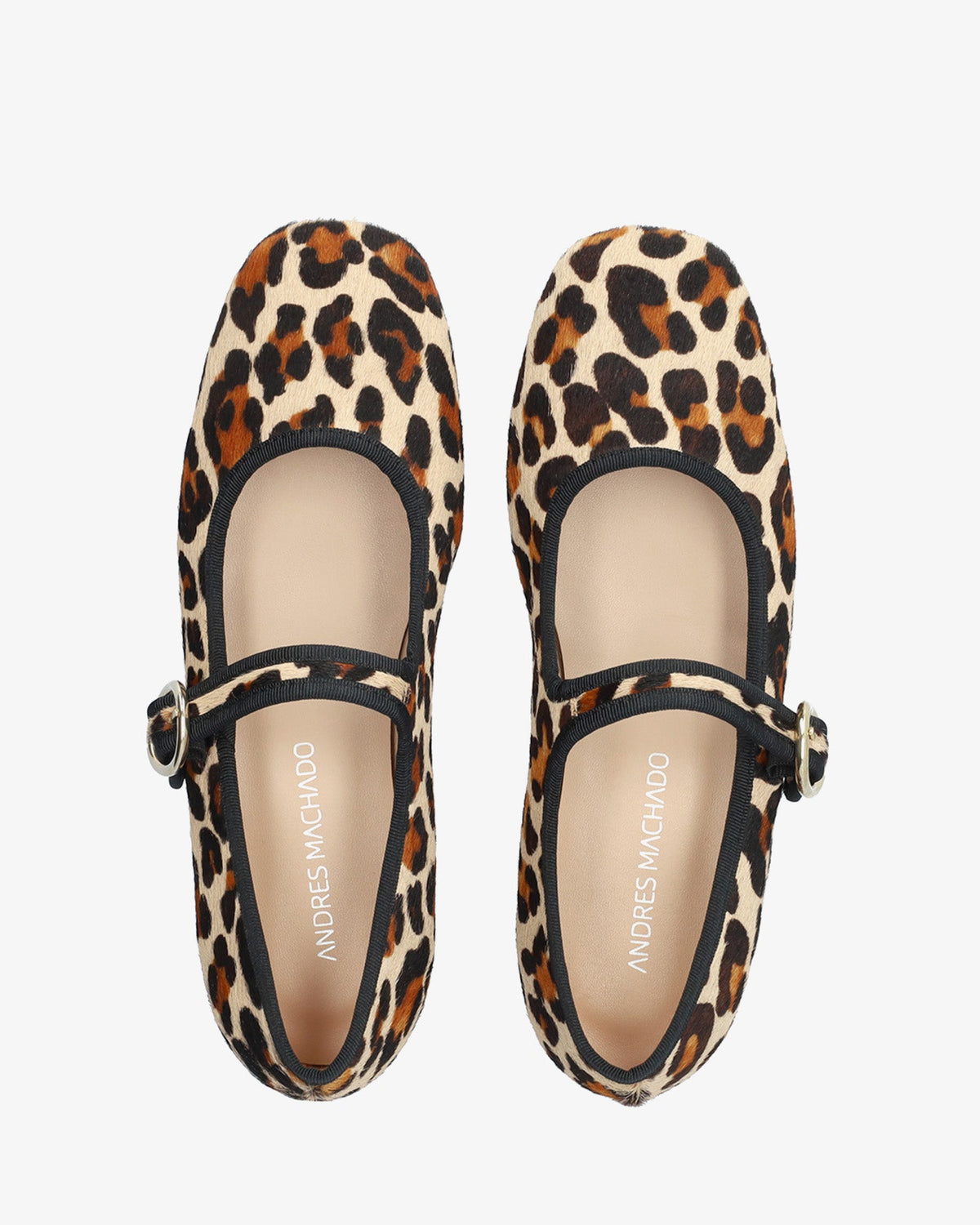 Bailarina plana en piel estampado leopardo