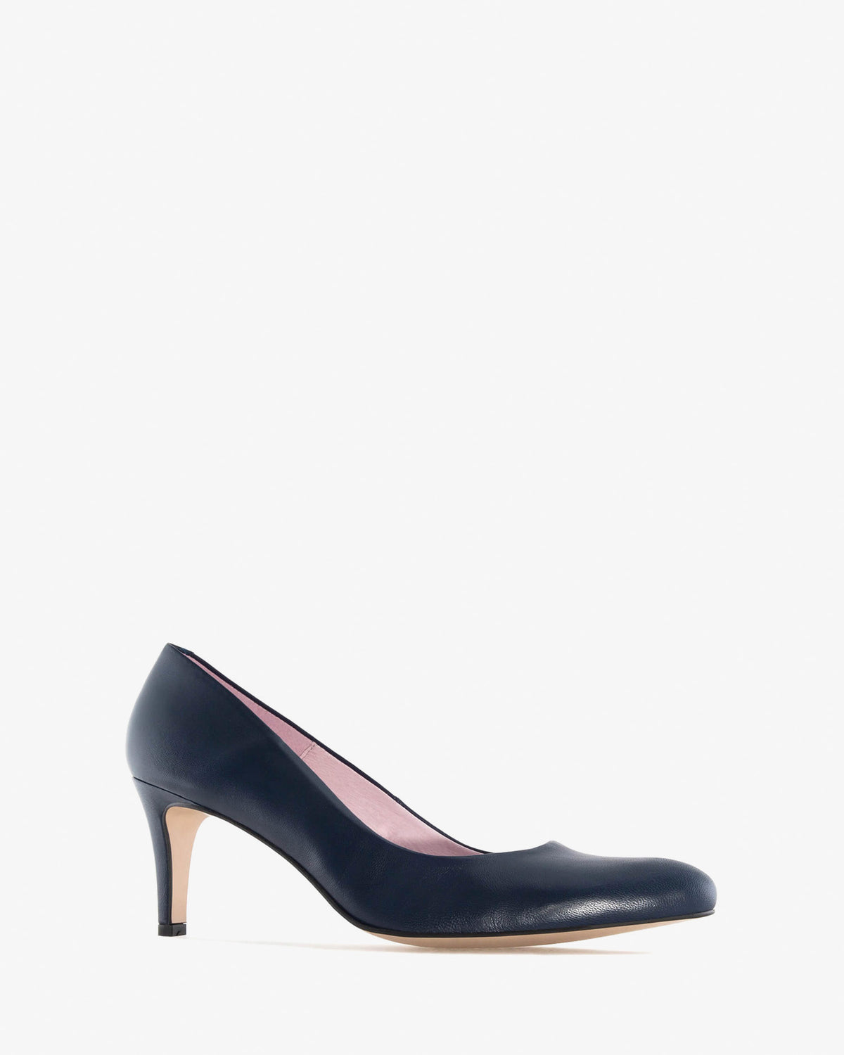 Navy leather salon